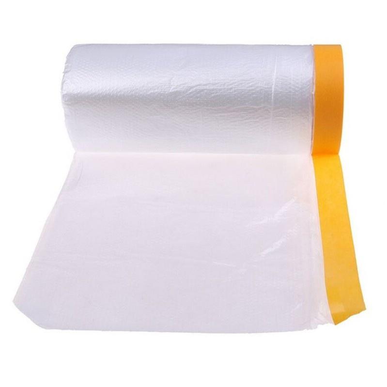 Cuộn nilon che sơn, màng che phủ bảo vệ khi phun sơn ô tô - xe máy, che nền - tường nhà kích thước 110cmx25m
