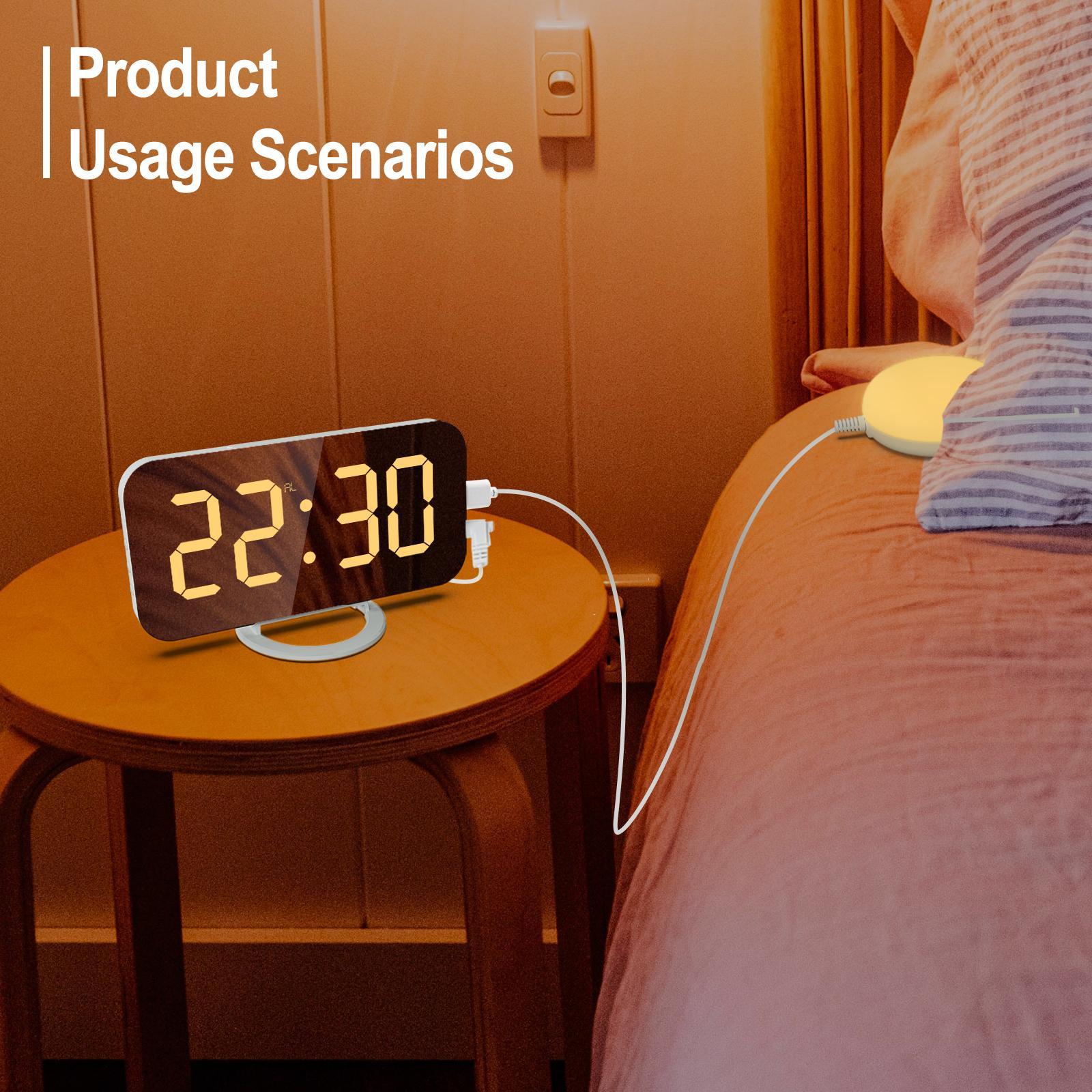 Vibrating Clock Desk Clocks Large Number Digital Clock LED Clock