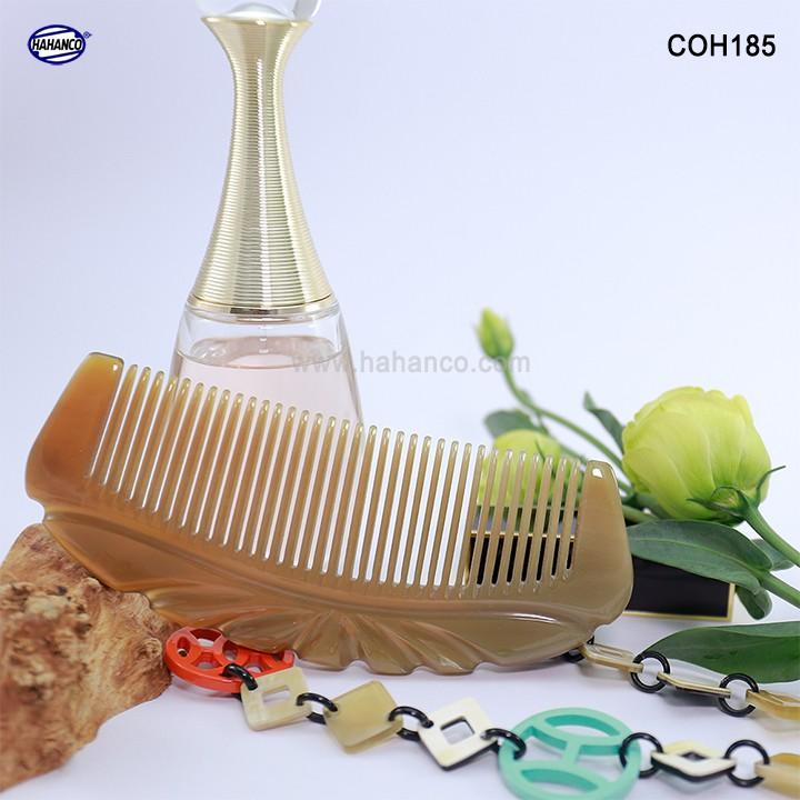 Lược múi bưởi tỉa khắc vương miện đẹp COH185 - Lược sừng xuất Nhật - Chăm sóc tóc