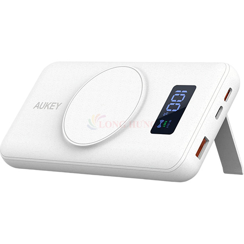 Hình ảnh Sạc dự phòng kiêm sạc không dây Aukey Basix MagAir 22.5W QC 3.0 10000 mAh PB-WL02i - Hàng chính hãng