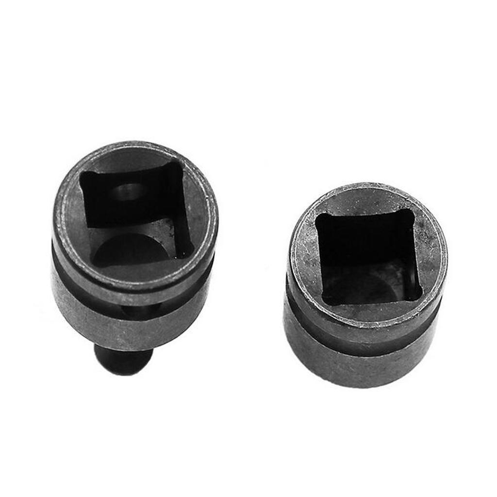 2pcs Professional Drill Chuck Adaptor for Impact Wrench Conversion 1/2 Shank Durable Drill Chuck Converters Tool Accessories