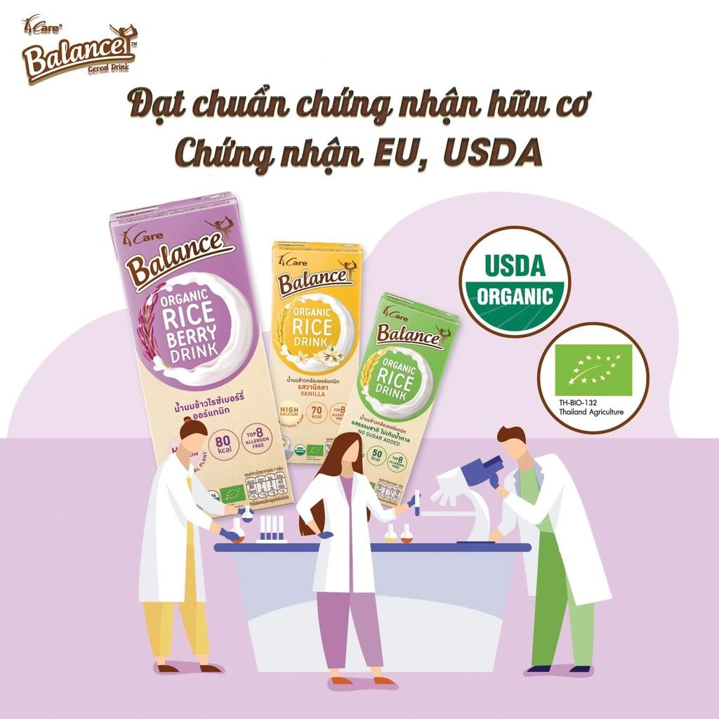 Sữa gạo hữu cơ hương dâu Thái Lan 4Care Balance Organic