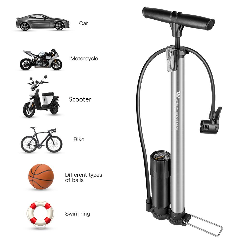 Bơm xe đạp 160 PSI MTB với kim bi đa chức năng