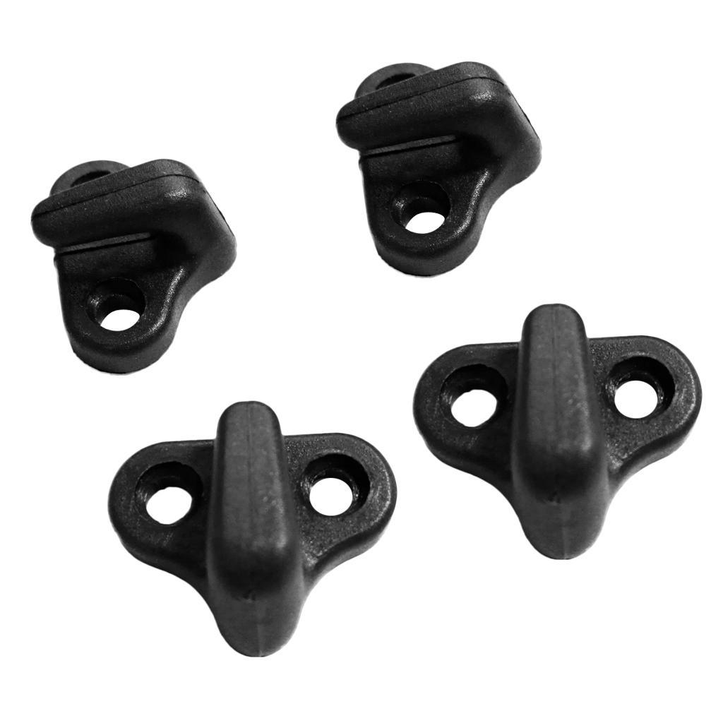 4  Nylon Replacement Kayak Lashing Hooks /   with Screws