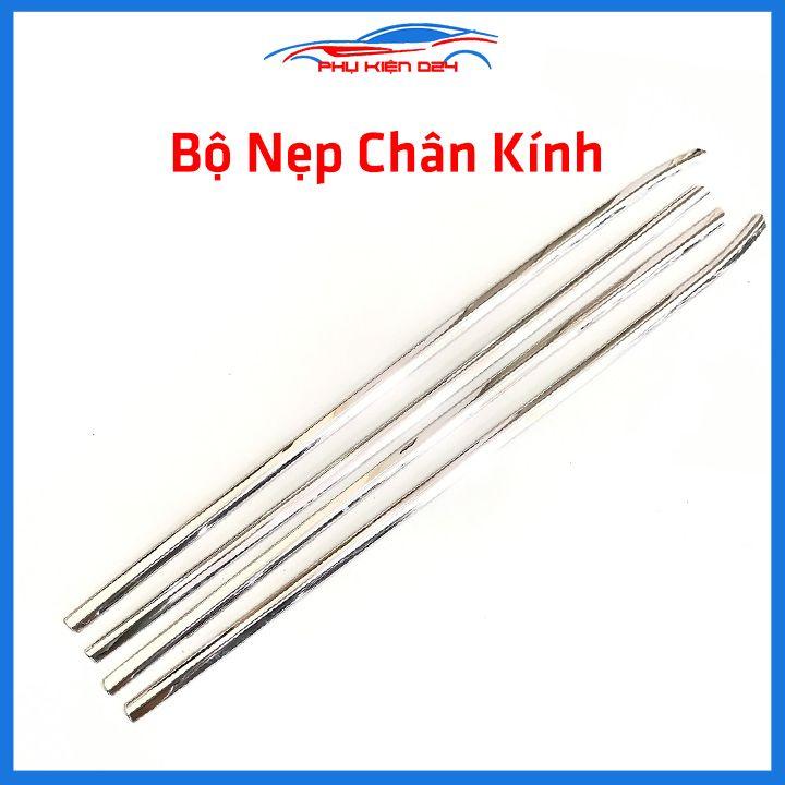 Bộ nẹp viền chân kính cong kính Honda HRV, HR-V 2016-2019 Inox sáng bóng chuẩn form xe