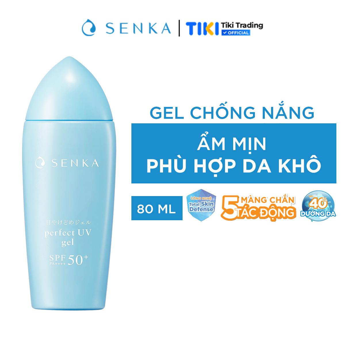 Gel sữa chống nắng Senka Perfect UV Gel 80ml