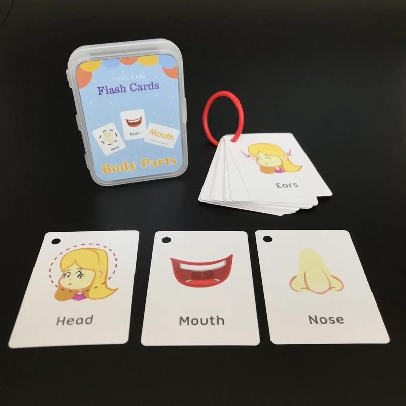 Combo trọn bộ 16 hộp chủ đề Flashcard tiếng anh, thẻ học thông minh cho bé