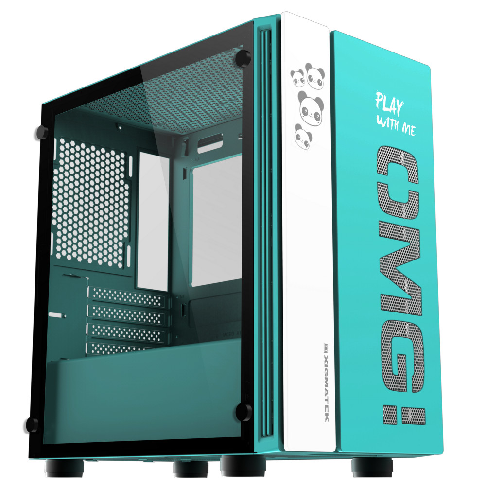 Case Máy Tính XIGMATEK OMG AQUA (EN45808) - GAMING M-ATX - Hàng Chính Hãng