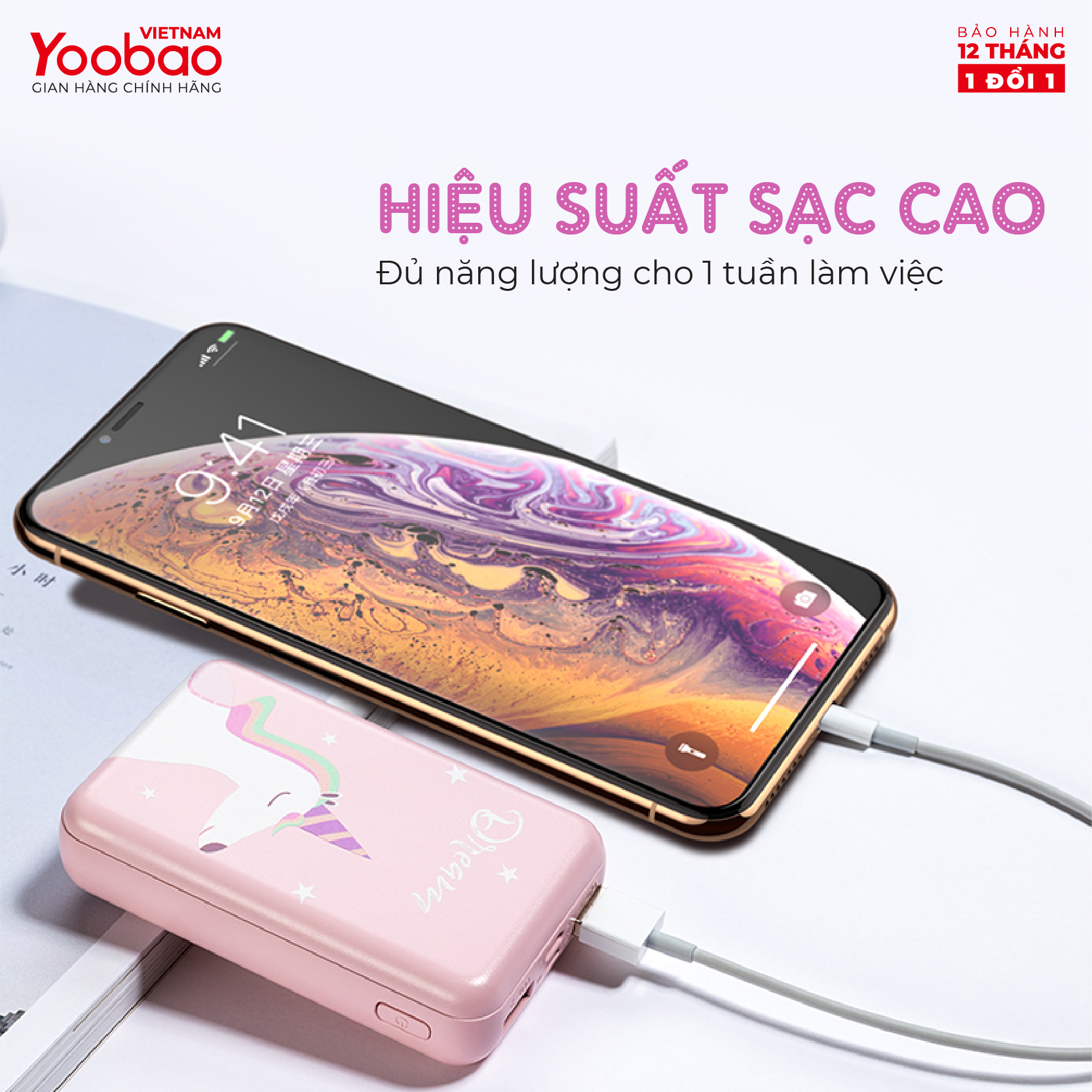 Pin Sạc dự phòng Yoobao mini 10000mAh P10W - Hãng chính hãng