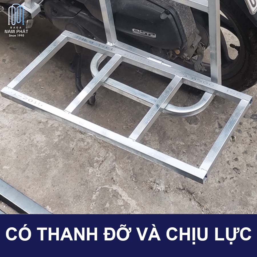 Baga Chở Hàng Cánh Hộp 60cm x 70cm Kèm Bộ Cánh Sử dụng nhiều loại xe Chuẩn Nam Phát 