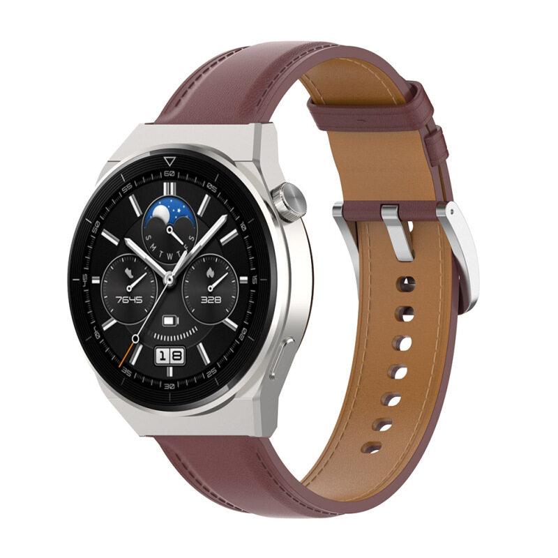 Dây đeo đồng hồ bằng da Dây đeo tay mềm không thấm nước Tương thích cho Đồng hồ thông minh Huawei Watch Gt3 Pro 46mm / 43mm