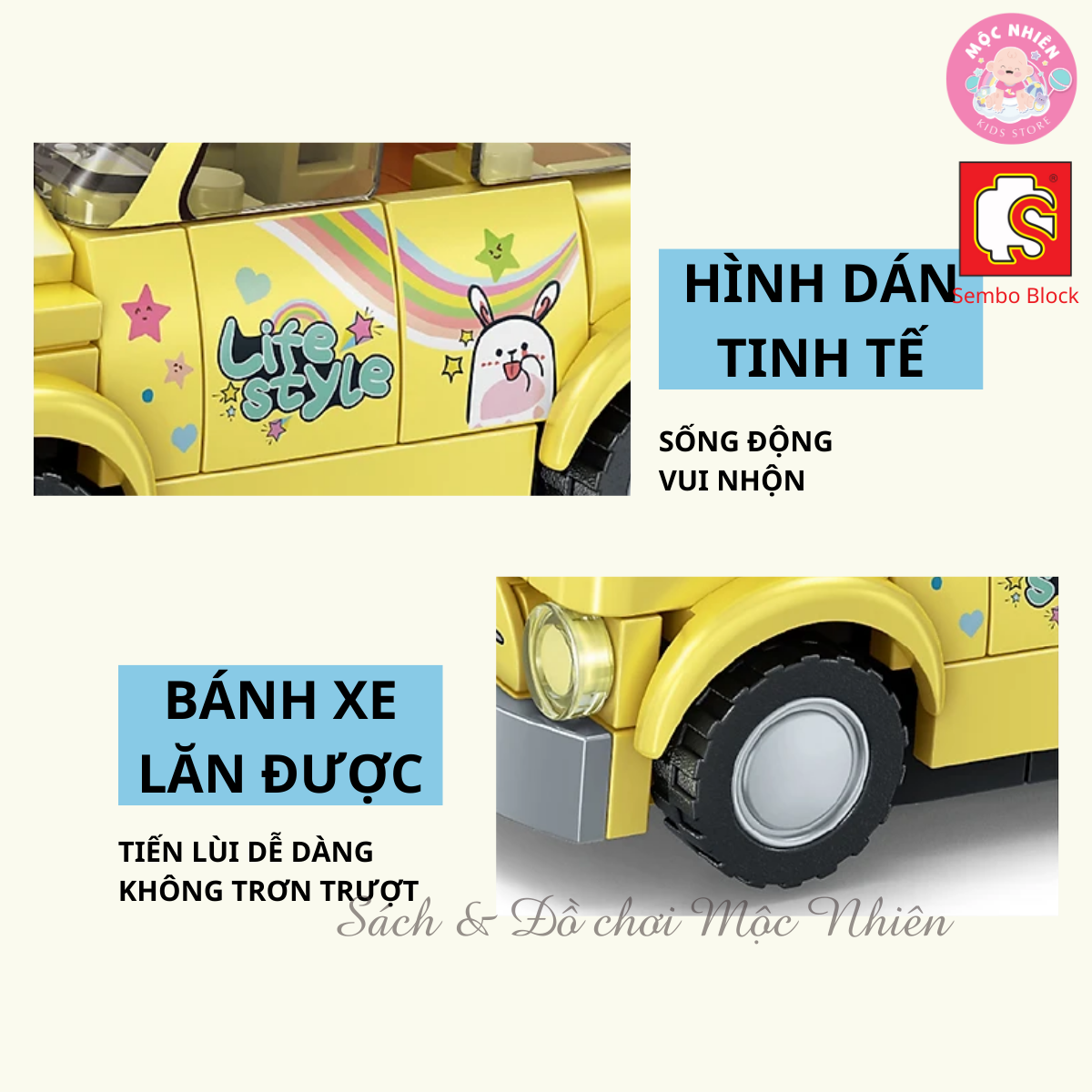 Đồ chơi lắp ráp xếp hình SEMBO BLOCK Famous Car - Xe mini đáng yêu - Dành cho bé từ 6 tuổi