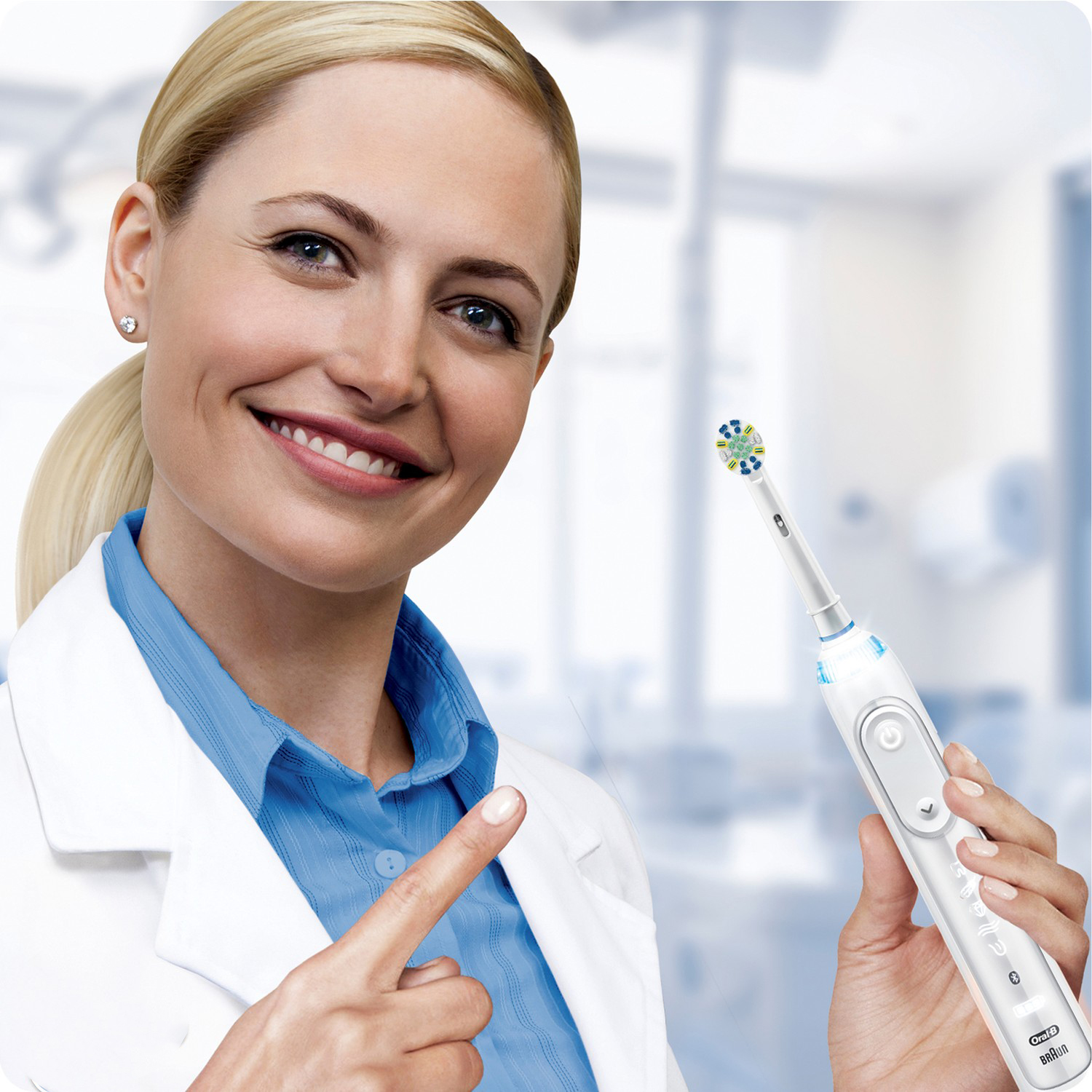 Cho máy Oral B Braun, bộ 4 Đầu Bàn Chải đánh răng điện thay thế MIHOCO EB28-P New Sensitive, làm sạch cao răng, cho nướu nhạy cảm