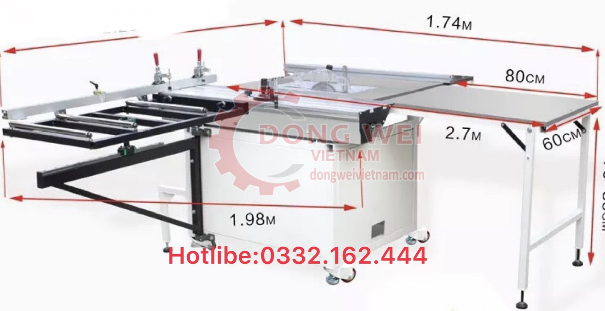 Máy cưa bàn trượt đa năng WJ220