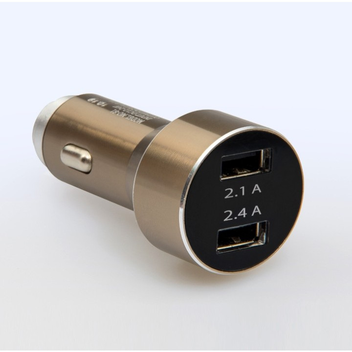 Tẩu Sạc MO81 trên Ô Tô tặng kèm dây sạc Mcro USB - Giao màu ngẫu nhiên