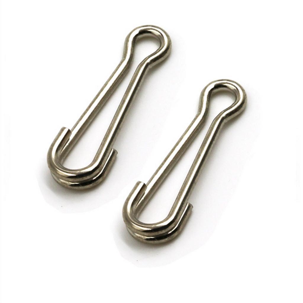 50pcs Fishing Quick Change Snaps Swivels Baits Clip Links