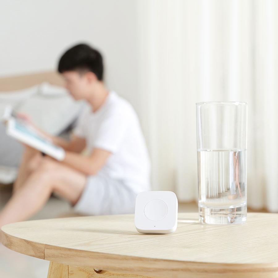Nút bấm điều khiển từ xa không dây thông minh Aqara Wireless Mini Switch WXKG11LM - Tương thích Home Kit, cần Hub