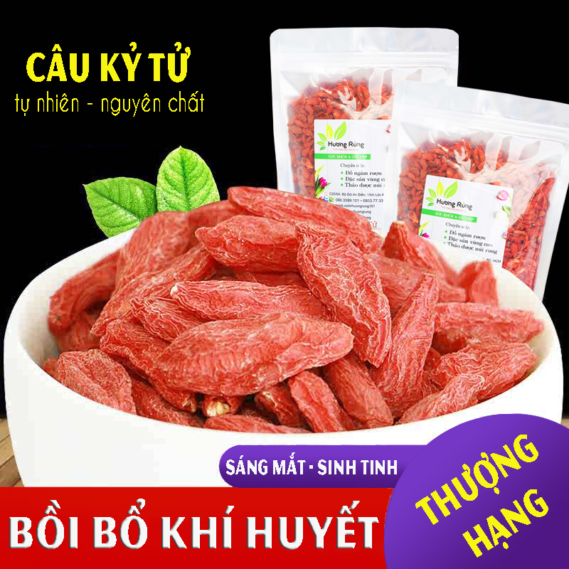 KỶ TỬ - CÂU KỶ TỬ 200g loại tuyển chọn, thơm ngọt, tự nhiên nguyên chất