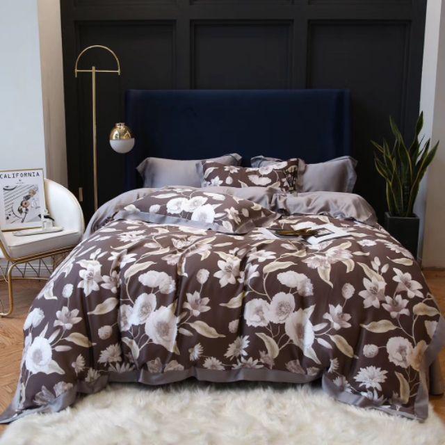 Bộ chăn ga gối lụa tencel cao cấp 4 món