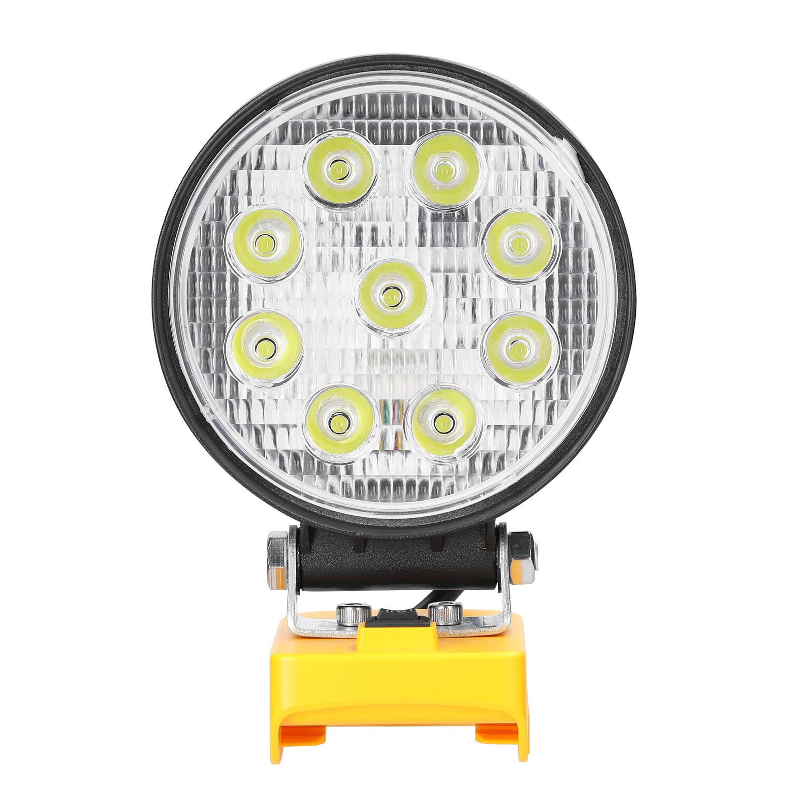 Portable Lamp Outdoor Work Light Handheld 27W Flashlight High Brightness LED Light Lithium Battery Easy Carrying Floodlight