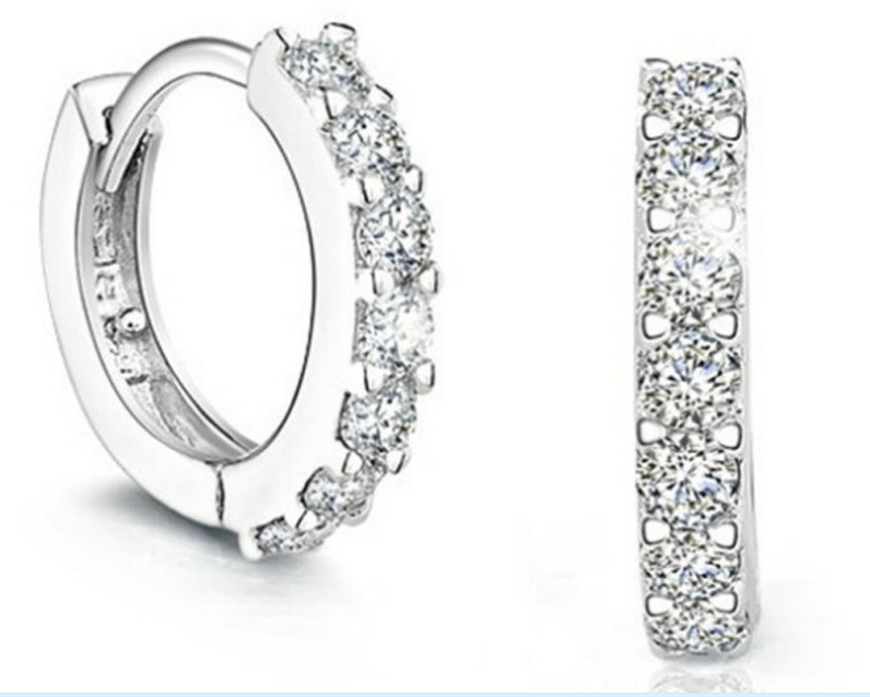 Bông tai nữ đính hạt đá zircon sang trọng siêu đẹp