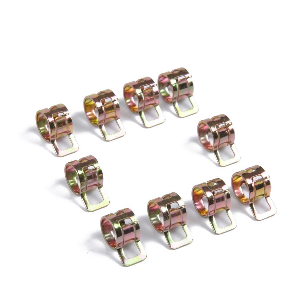 100x Hose Clamp Gear Hose Line Clamp, 6-15mm