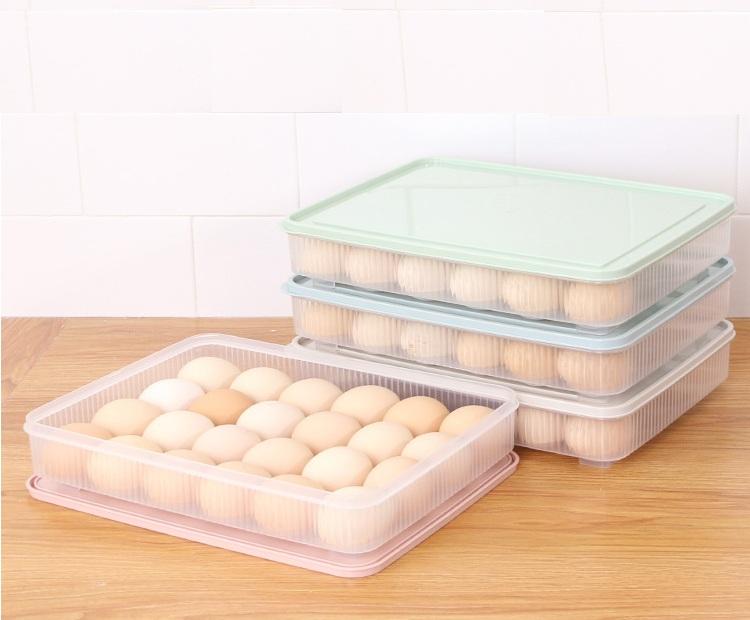Hộp Đựng Trứng 1 Tầng 24 Quả Tiết Kiệm Diện Tích - Free Ship Toàn Quốc