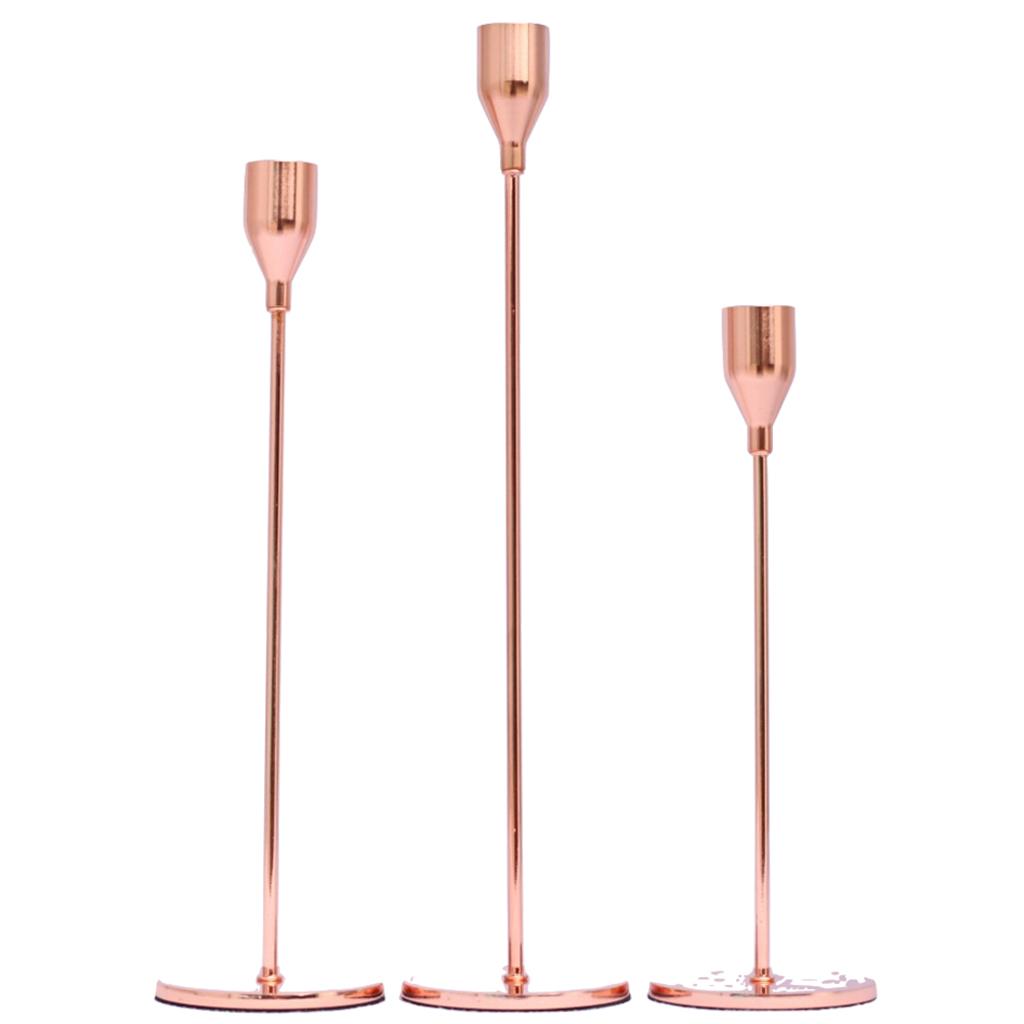 Metal Candlestick Tealight Holders Pillar Candelabra for Wedding Party Decor