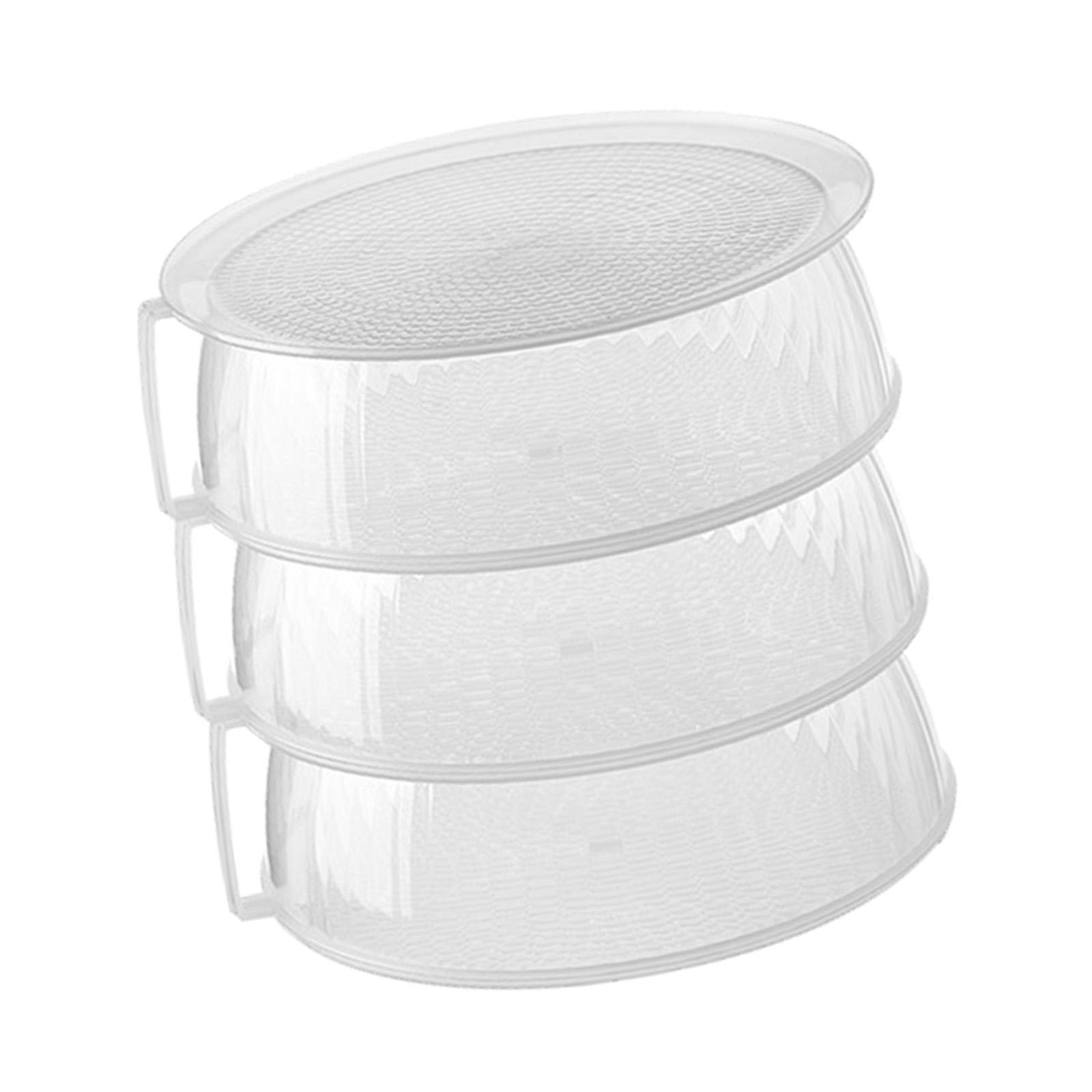 Clear Portable Storage Container Box Dust Proof Stackable for Kitchen Home