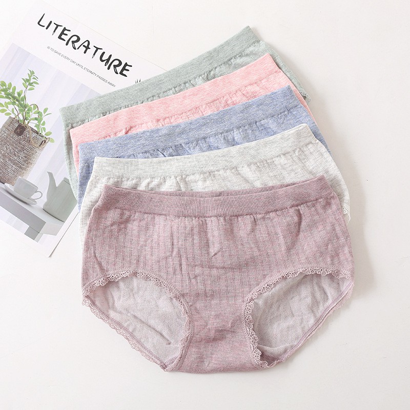 Combo 4 Quần Lót Nữ 100% Cotton Sợi Tre Kháng Khuẩn Tốt xuất Nhật - Freesize