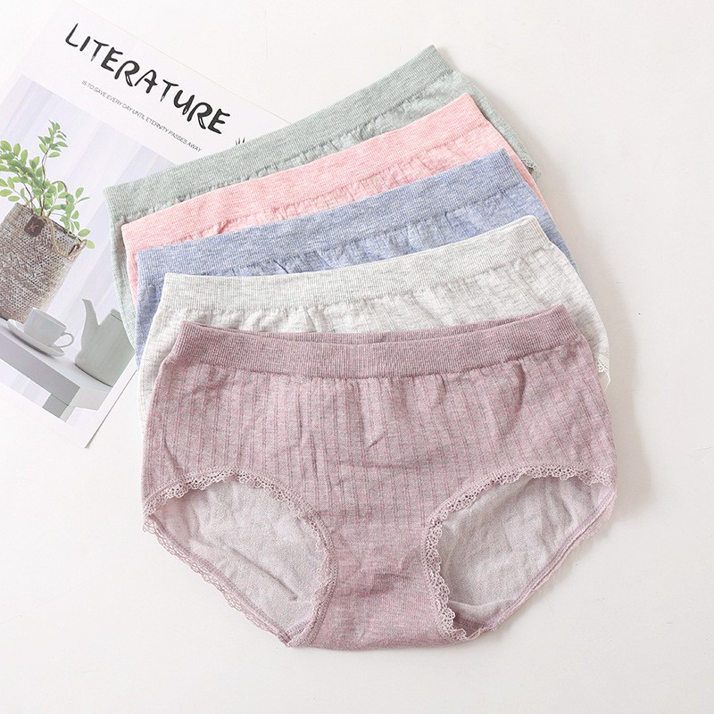 Combo 4 Quần Lót Nữ 100% Cotton Sợi Tre Kháng Khuẩn Tốt xuất Nhật (giao màu ngẫu nhiên) - Freesize