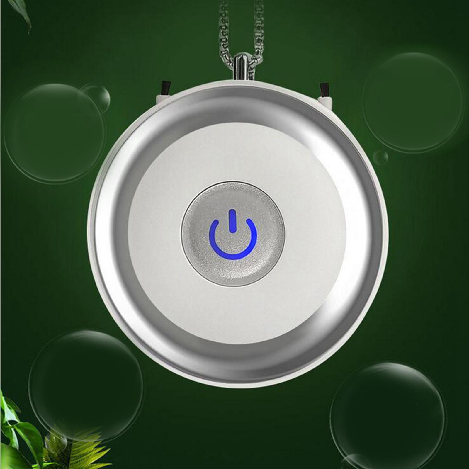 Portable Wearable Air Purifier Personal Mini Air Necklace Air Freshener Low Noize USB Rechargable