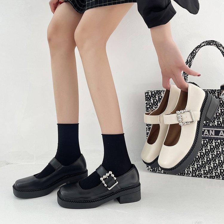 Giày Nữ Mũi Vuông Thời Trang Thanh Lịch