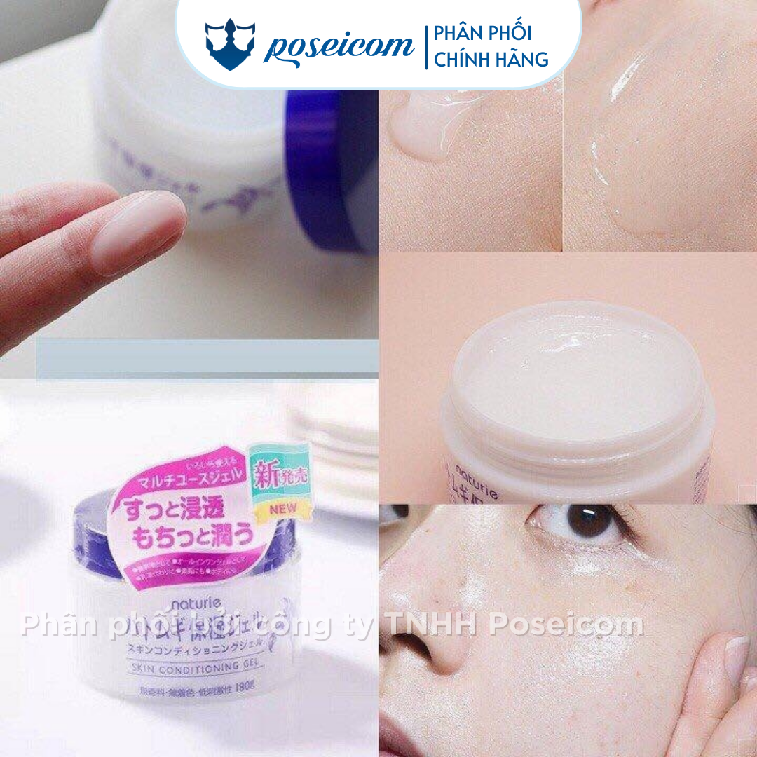 Kem Dưỡng Ẩm Trẻ Hóa Da Từ Hạt Ý Dĩ Naturie Skin Conditioning Gel NATURIE SKIN CONDITIONING GEL 180g Poseicom 4903335695551