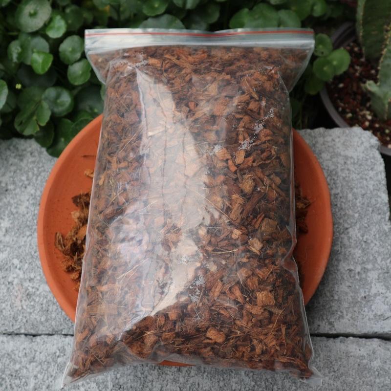 Xơ dừa cục MEOW COCO COIR size 1cm đã qua xử lý chát, kháng nấm túi 2L