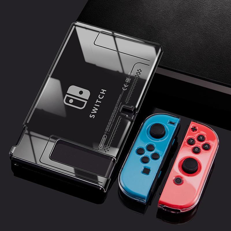Trong Suốt Pha Lê Trong Suốt Cứng Vỏ Vỏ Bảo Vệ Cho Nintend Switch NS Tay Cầm Joy-Con Tay Cầm Tay Cầm Máy Chơi Game Màu sắc: Mũ Lưỡi Trai