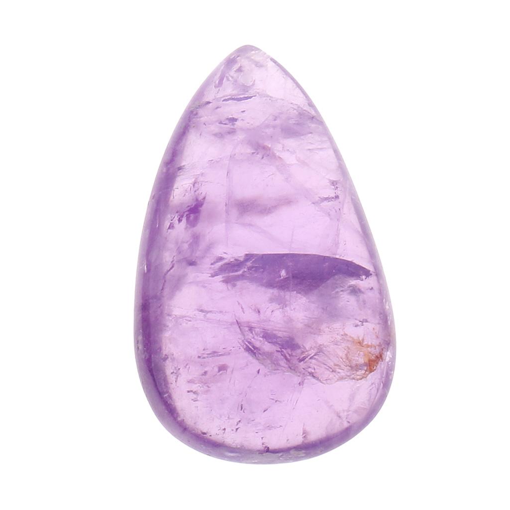 Natural Stone Flat Round Purple Energy Crystal Quartz DIY Pendant Necklace Home Decor Ornaments