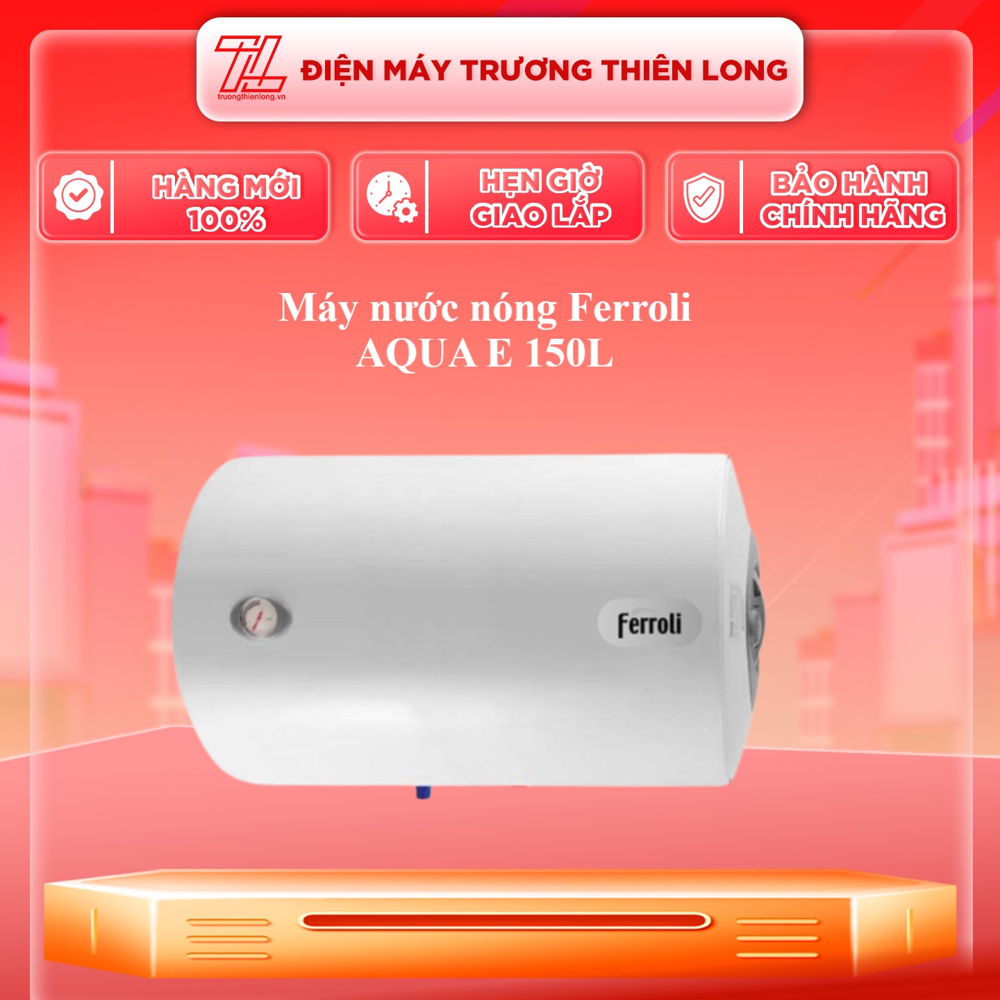 AQUA E 150L - Máy nước nóng Ferroli AQUA E 150L -  Hàng Chính Hãng - Chỉ Giao Hồ Chí Minh