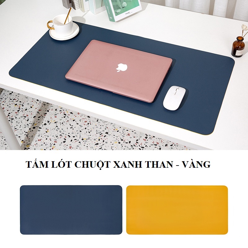 Miếng Lót Chuột Cỡ Lớn, Kích Thước 80x40cm, Da PU Cao Cấp 2 Mặt Tiện Dụng, Tấm Lót Chuột Cỡ Lớn, Tấm Trải Bàn Làm Việc, Hàng Nhập Khẩu