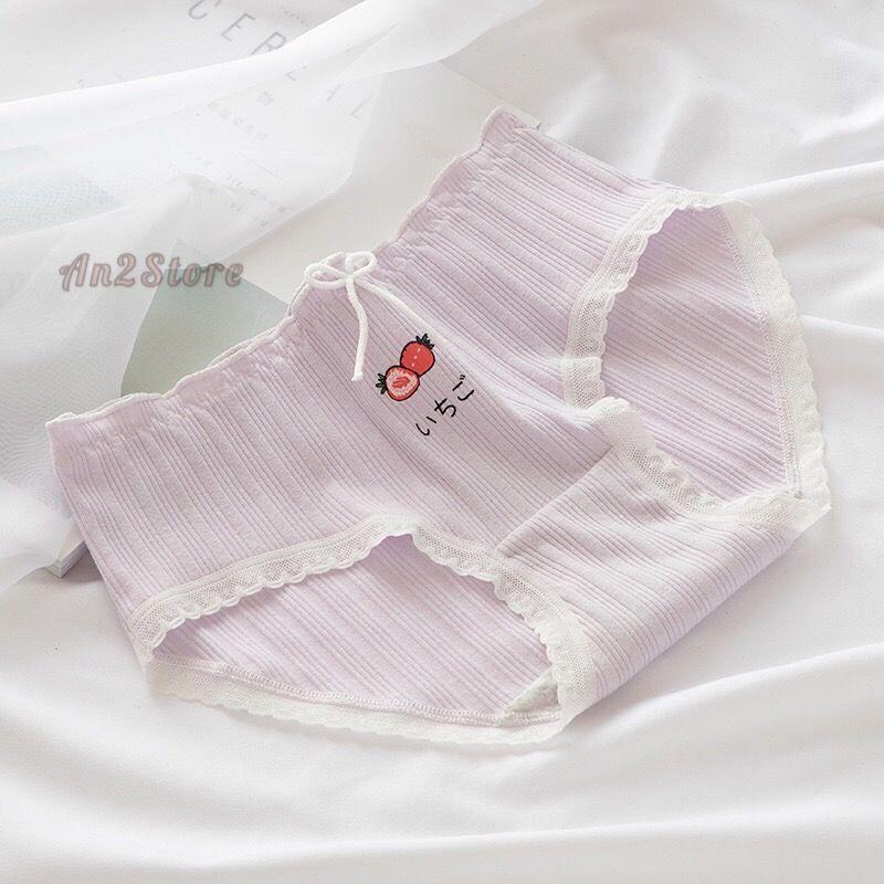 Quần Lót Nữ Cotton Quần lót nữ siêu thoáng hoạ tiết kẻ caro đơn giản siêu xinh QL04