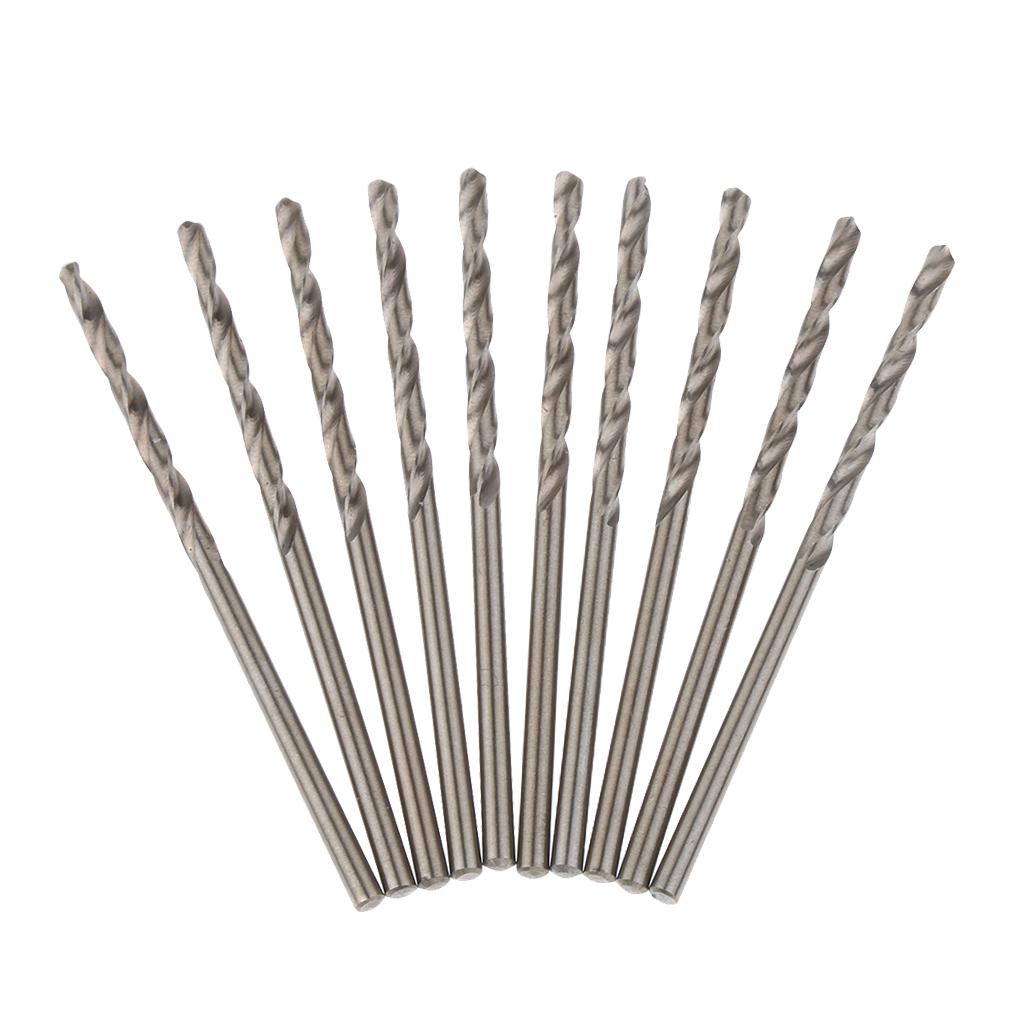 2.2mm HSS Twist Drill Bit Straight Shank For Metal Plastic Power Tool 10pcs
