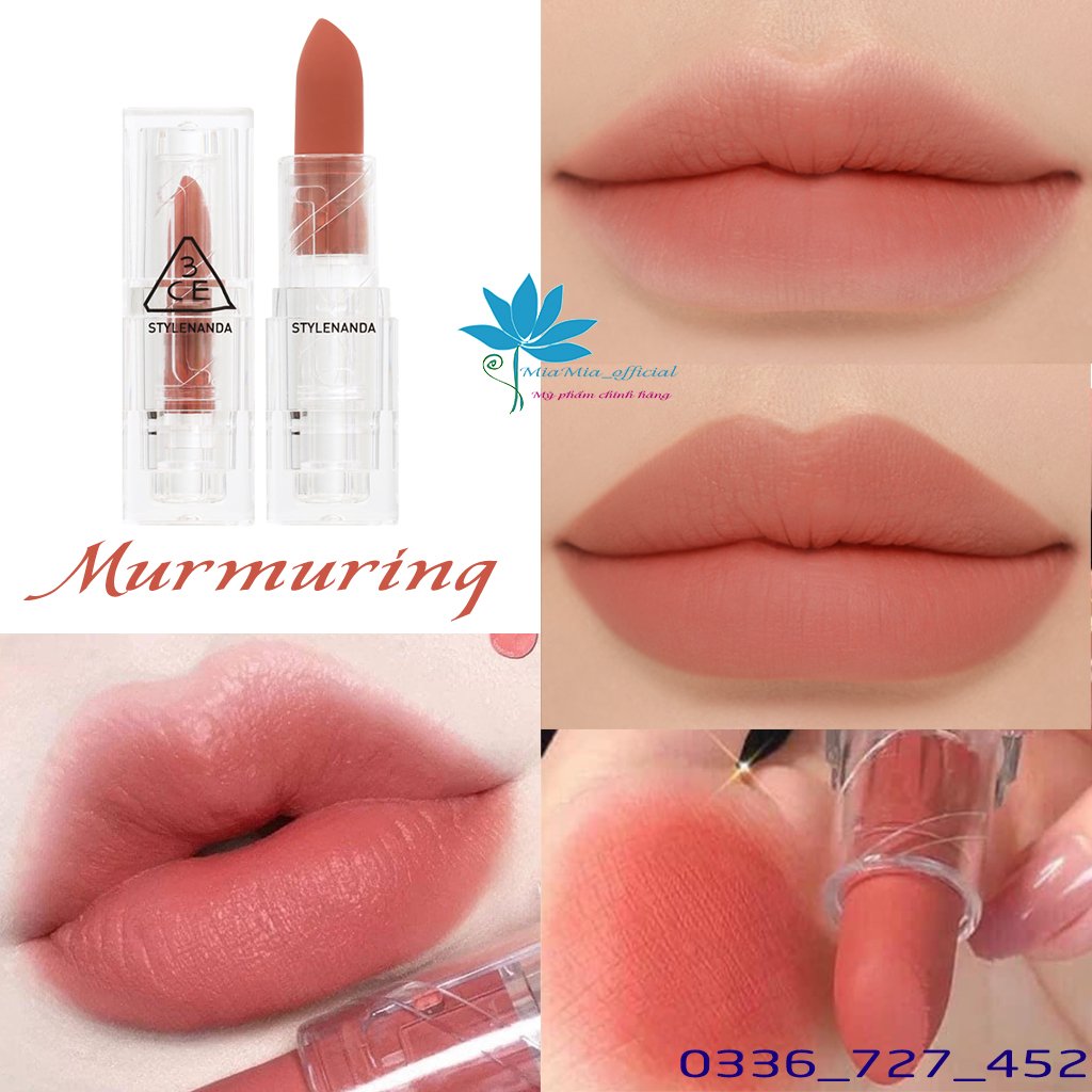 Son Thỏi Lì 3CE Soft Matte Lipstick 3.5g Trong Suốt Lên Màu Chuẩn Không Khô Môi [CAM KẾT NHẬP KHẨU CHÍNH HÃNG