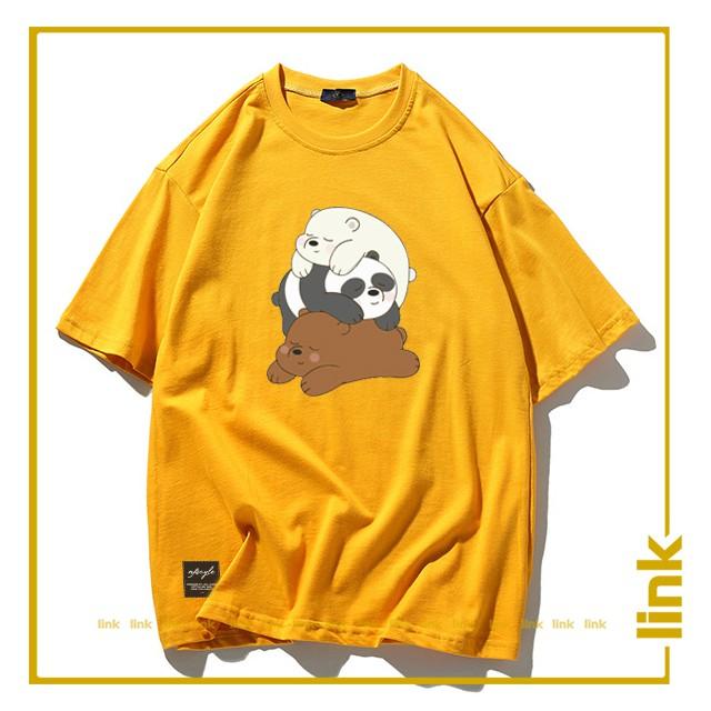 Áo unisex WE BARE BEARS - CHÚNG TÔI ĐƠN GIẢN LÀ GẤU tay lỡ