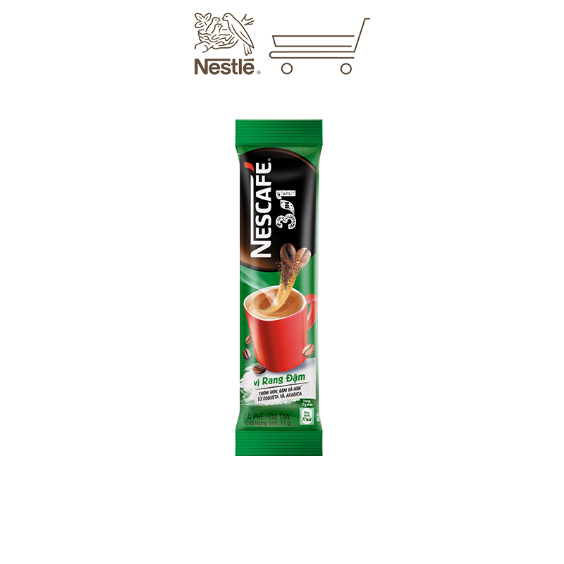 Combo 4 hộp cà phê NESCAFÉ 3IN1 VỊ RANG ĐẬM - công thức cải tiến (Hộp 20 gói x 16g)