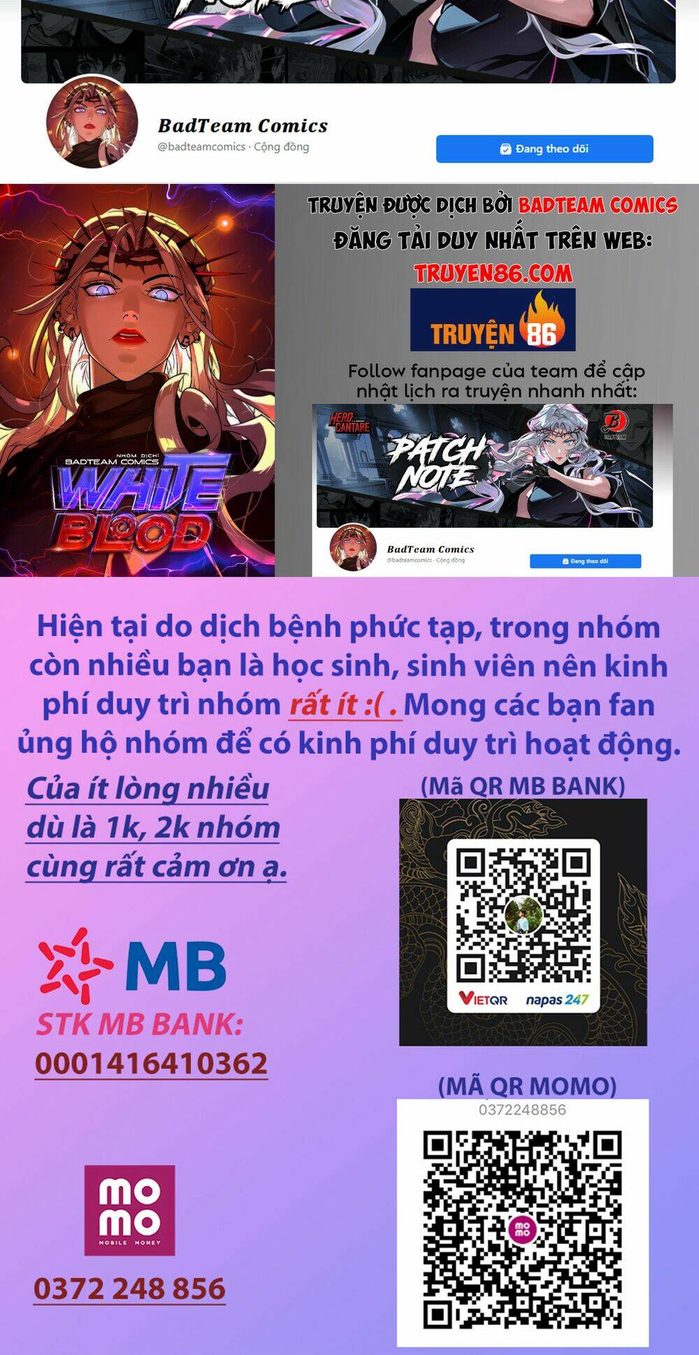 Máu trắng chapter 88.5 74