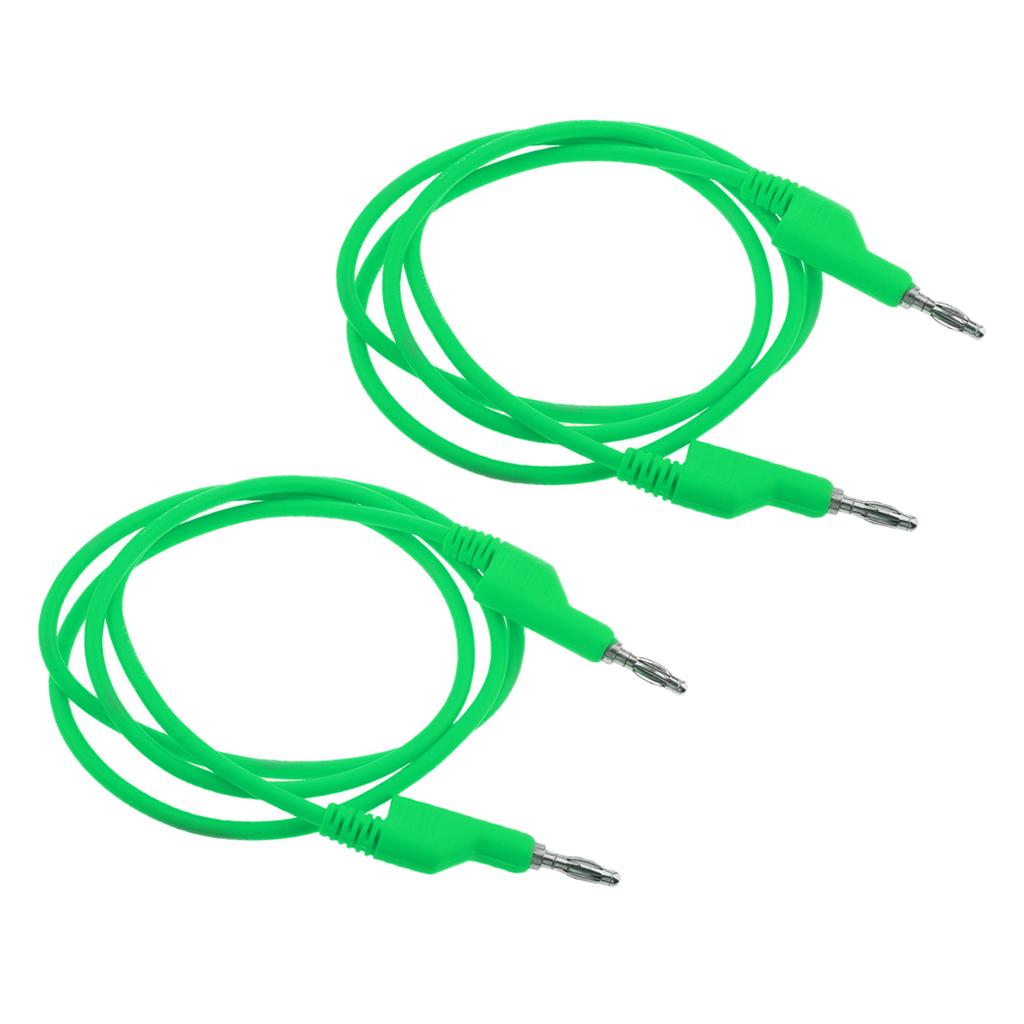 39 Inch Multimeter Test Lead Set - Soft Silicone Stackable Banana to Banana Plug Test Wire Cable Kit for Electrical Testing 1000V/15A