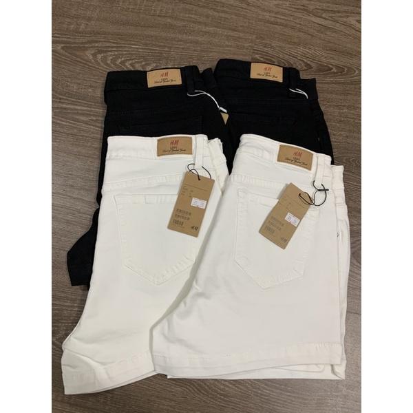 Quần Short Jean nữ lưng cao lật lai chất jean dày dặn co giãn thoải mái phom xinh