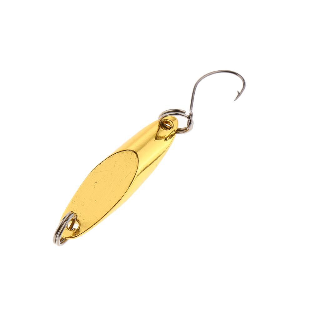 Hard Spoon Sequins Fishing Lures Metal Fishing Baits with Single Hook Durable for Sea Fishing