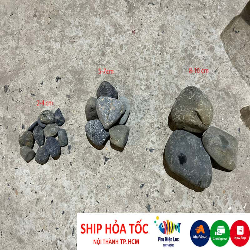 1kg Sỏi Cuội Tự Nhiên Trang Trí Hồ Cá Sân Vườn Hoặc Lọ Hoa