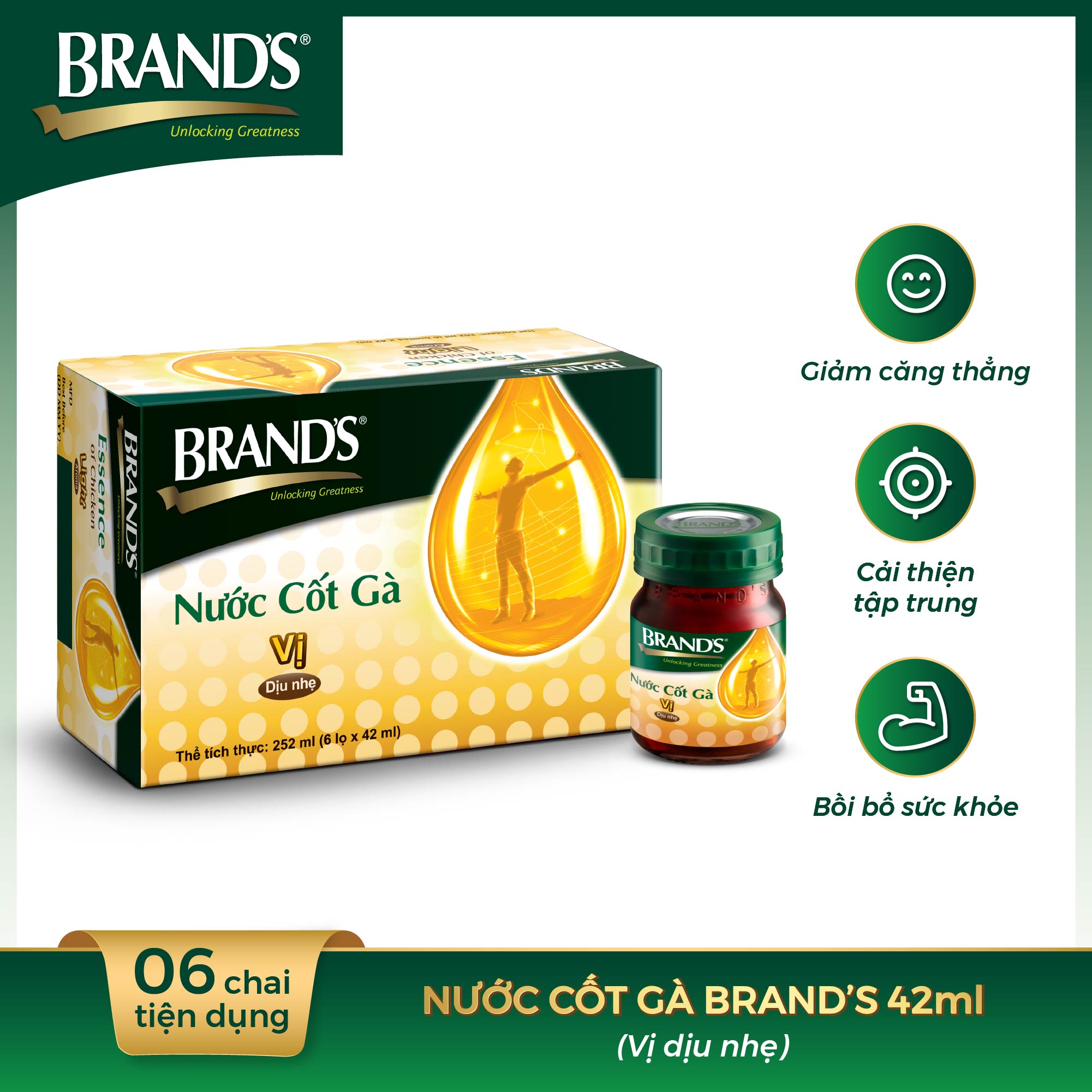 Nước cốt gà BRAND'S Vị Dịu Nhẹ